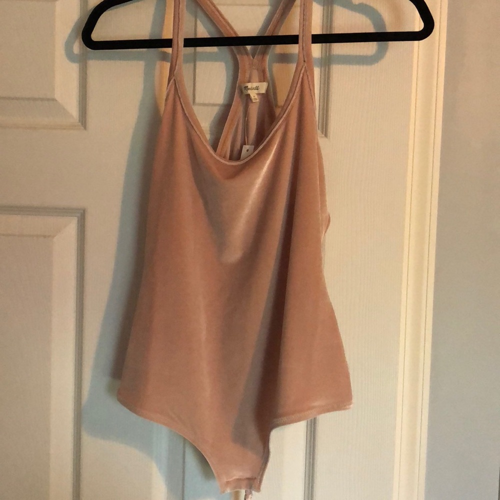 NWT Madewell velvet bodysuit